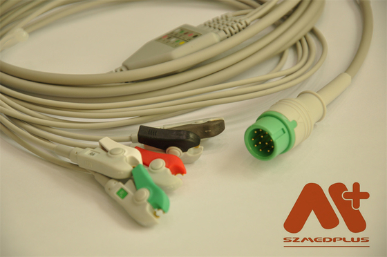 Comen C21 C30 C50 C70 C90 C100 Kompatibel Einstückes 5-Blei-EKG-Kabel