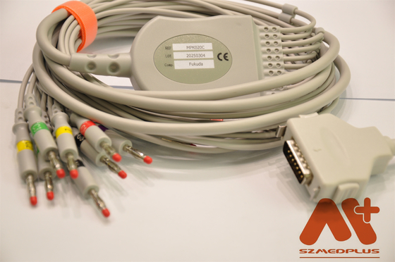 Fukuda Denshi Ecg schnürt CP-104L Patientenmonitor-Kabel-Lärm 3,0